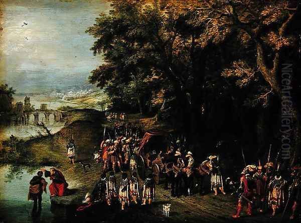 Baptism of the Chamberlains Oil Painting by David Vinckboons I