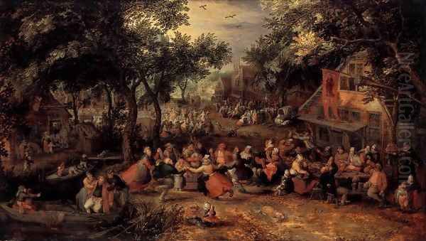 Kermis 1605 Oil Painting by David Vinckboons I