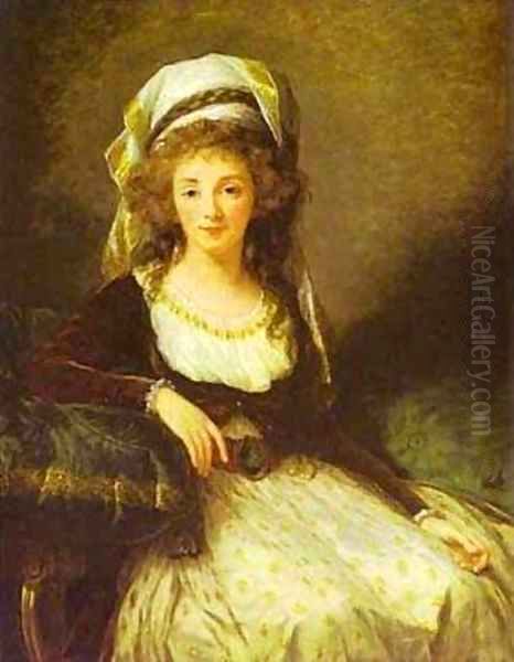 Portrait Of A Lady 1789 2 Oil Painting by Elisabeth Vigee-Lebrun