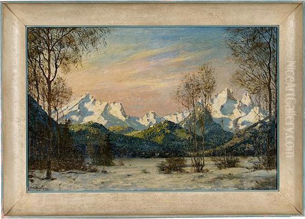 Mountain Landscape Oil Painting by Robert Buchtger