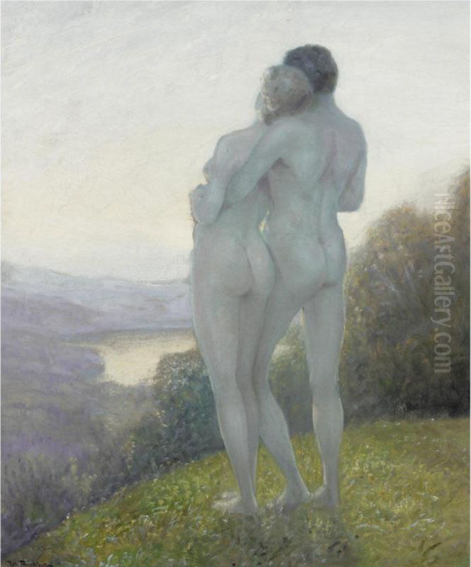 Admiring The View Oil Painting by Robert Buchtger