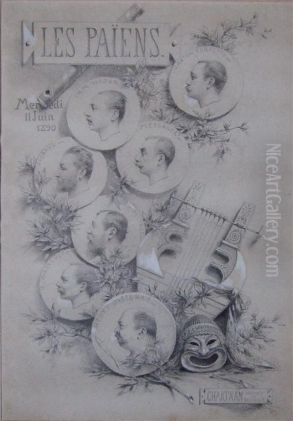 Les Paiens Oil Painting by Theobald Chartran