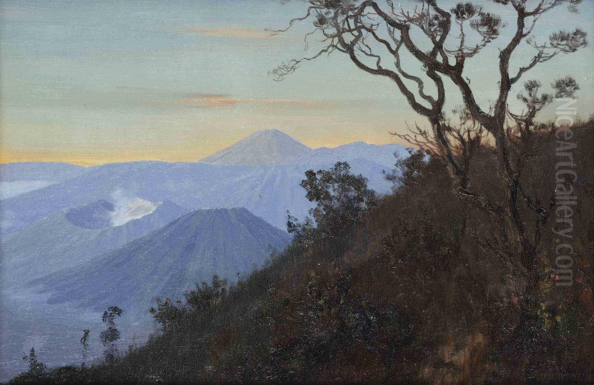 Panorama Zandzee Oil Painting by Leo Eland