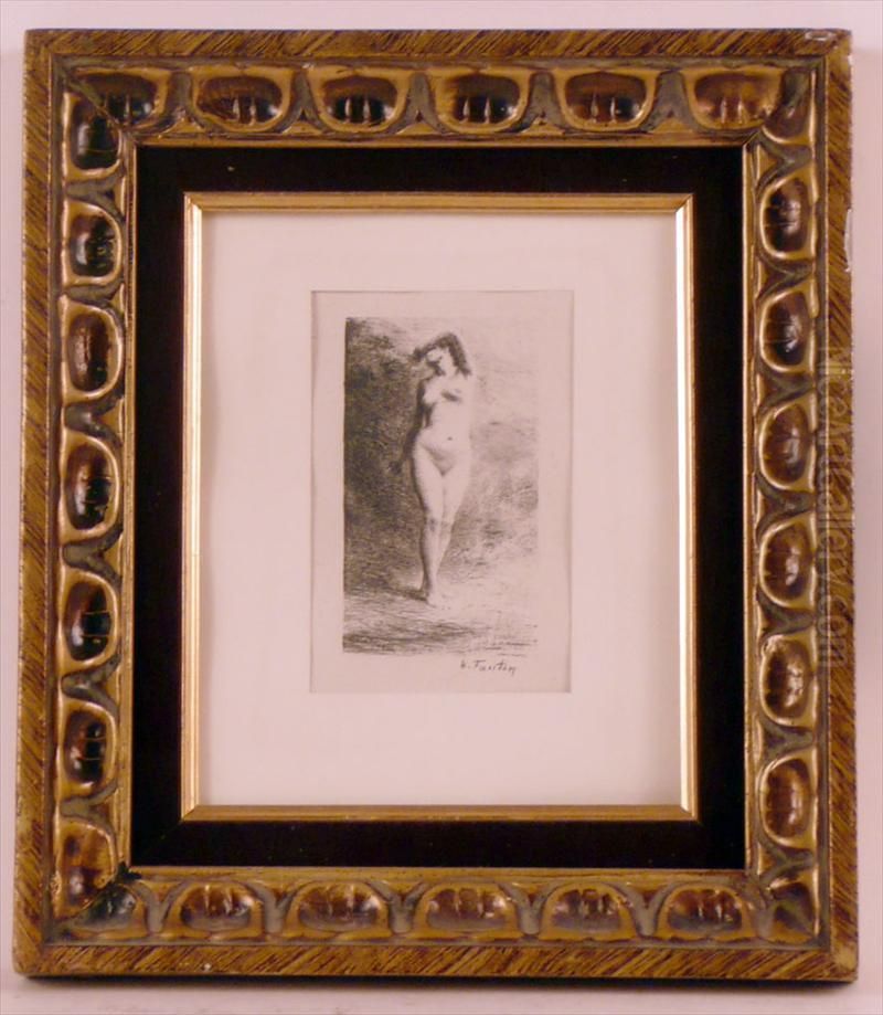 Nude Female Oil Painting by Ignace Henri Jean Fantin-Latour