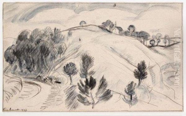 Arzano Oil Painting by Jean Frelaut