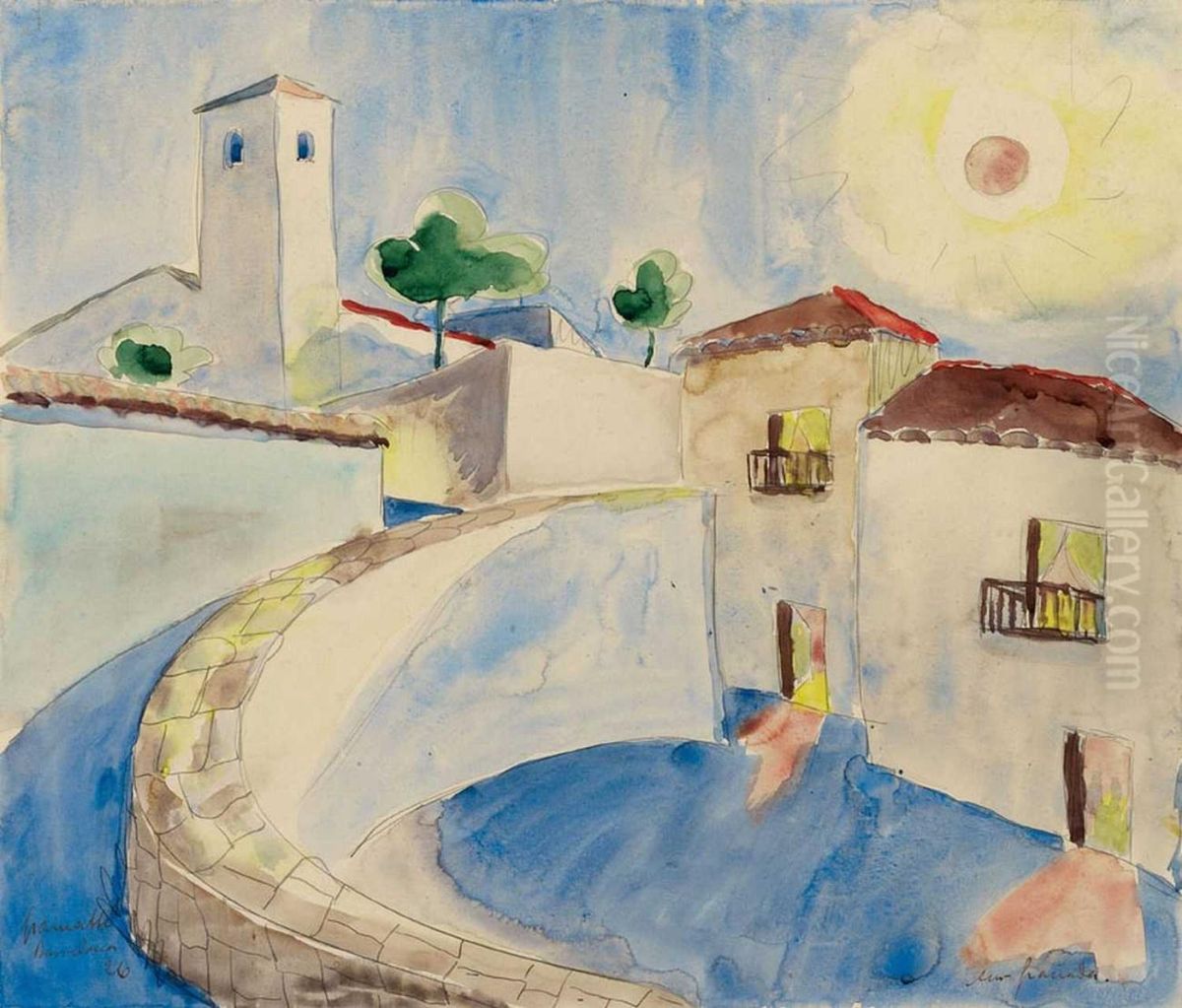 Aus Granada Oil Painting by Walter Gramatte