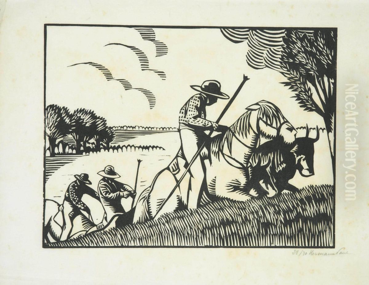 Sujets Divers Oil Painting by Rene Georges Hermann-Paul