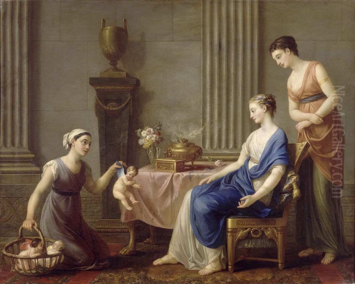 La Marchande d'Amours Oil Painting by Joseph-Marie Vien