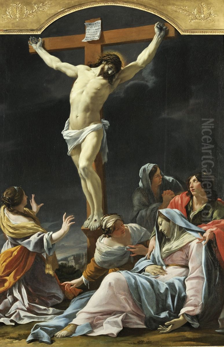 Crucifixion Oil Painting by Simon Vouet