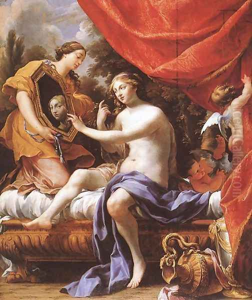 Toilet of Venus 1628-39 Oil Painting by Simon Vouet