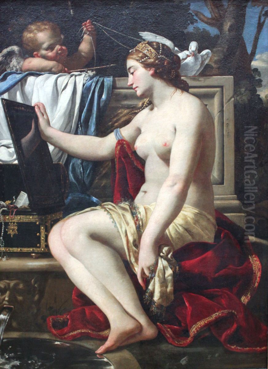 The Toilet of Venus Oil Painting by Simon Vouet