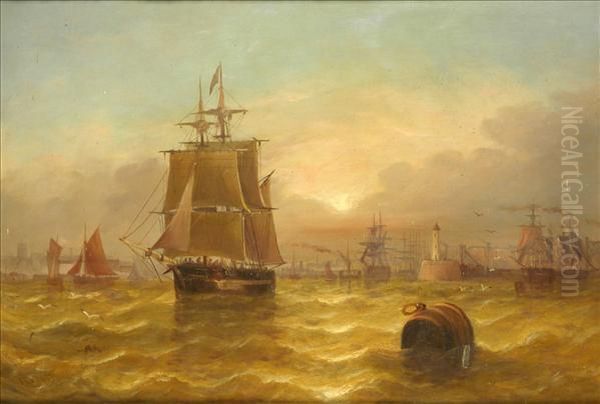 The Harbour Mouth Oil Painting by John Callow