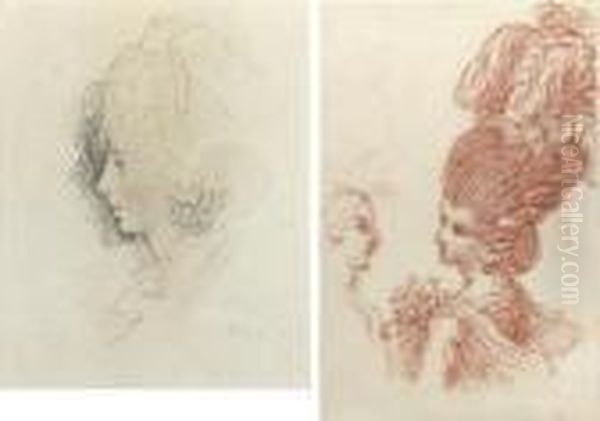 Portrait Of A Woman, 
Bust-length, Traditionally Identified As The Artist's Wife, Elizabeth Oil Painting by John Downman