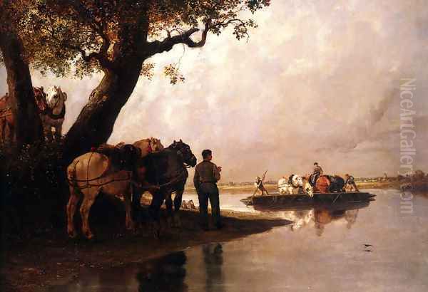 Passe-Cheval, Pour les Chevaux de Oil Painting by Jules Jacques Veyrassat