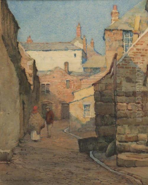 Pudding Lane Oil Painting by Albert Moulton Foweraker