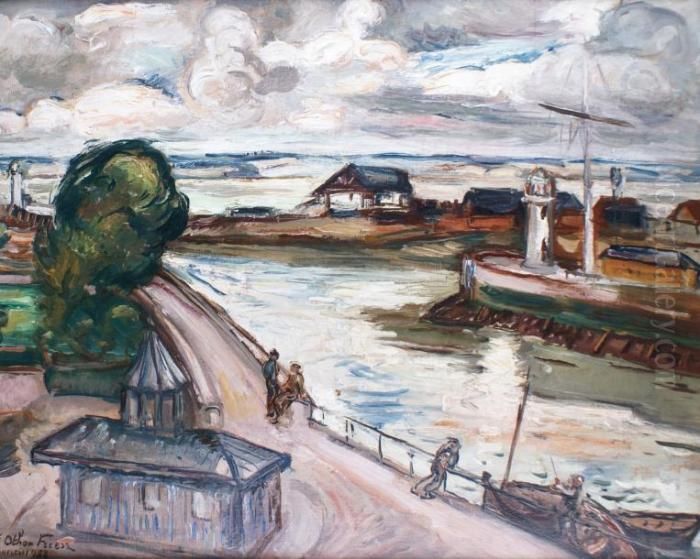 Honfleur, 
La Sortie Du Port Oil Painting by Emile-Othon Friesz