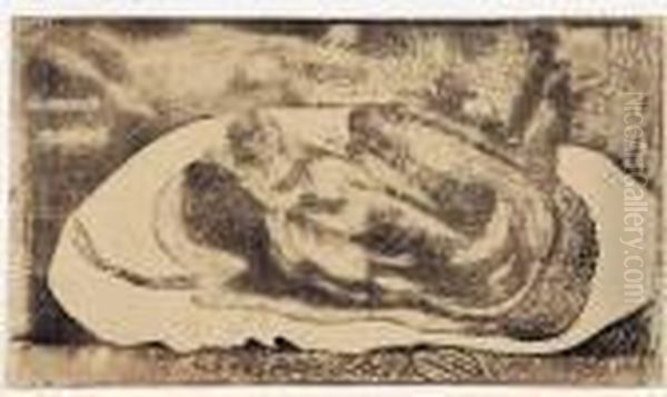 Manao Tupapau. 1893-1894. Oil Painting by Paul Gauguin