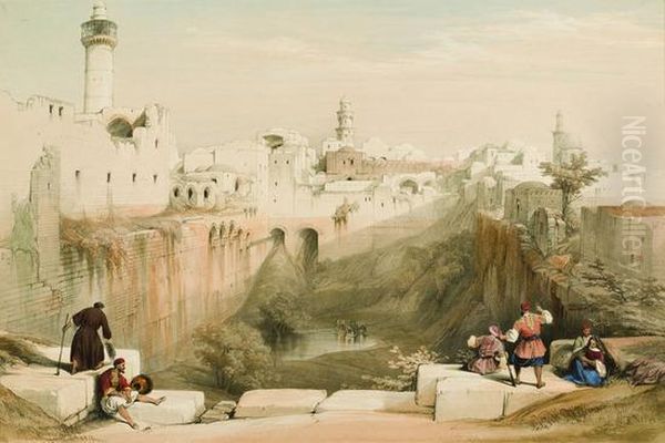 Church Of Holy Sepulchre Oil Painting by Louis Haghe