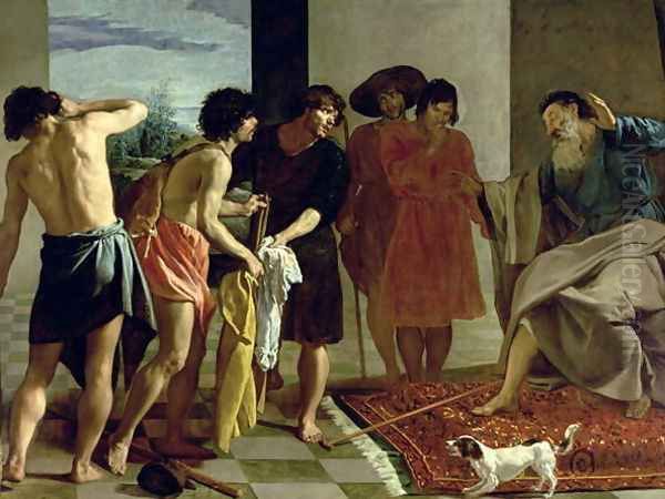 Josephs Coat, 1630 Oil Painting by Domingo Antonio de Velasco