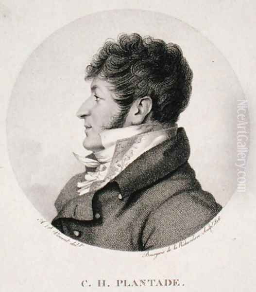 Portrait of Charles-Henri Plantade 1764-1839 1806 Oil Painting by A. Vincent