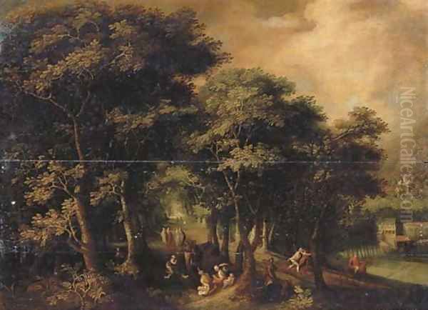 Noli me tangere Oil Painting by David Vinckboons I