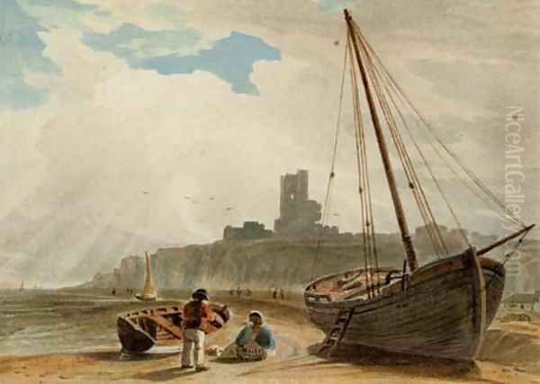 Aberystwyth Oil Painting by John Varley