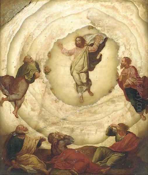 The Transfiguration Oil Painting by School Of Verona