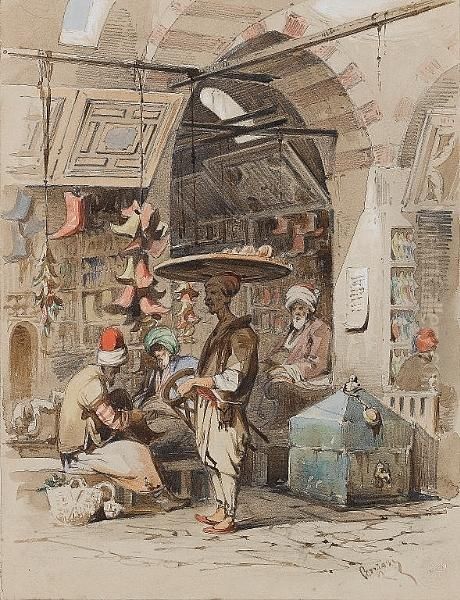 Kapali Carsi Oil Painting by Amadeo Preziosi