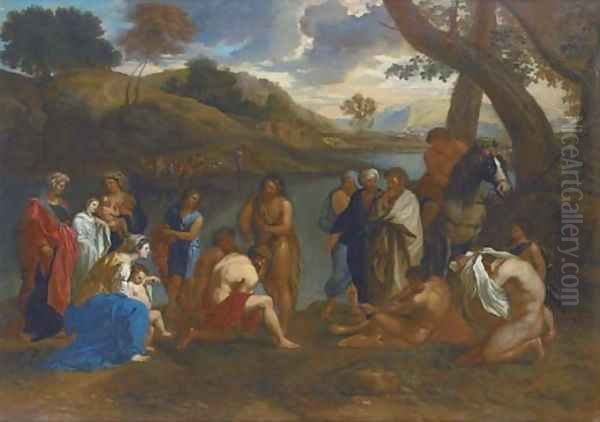 The Baptism of Christ Oil Painting by Tiziano Vecellio (Titian)