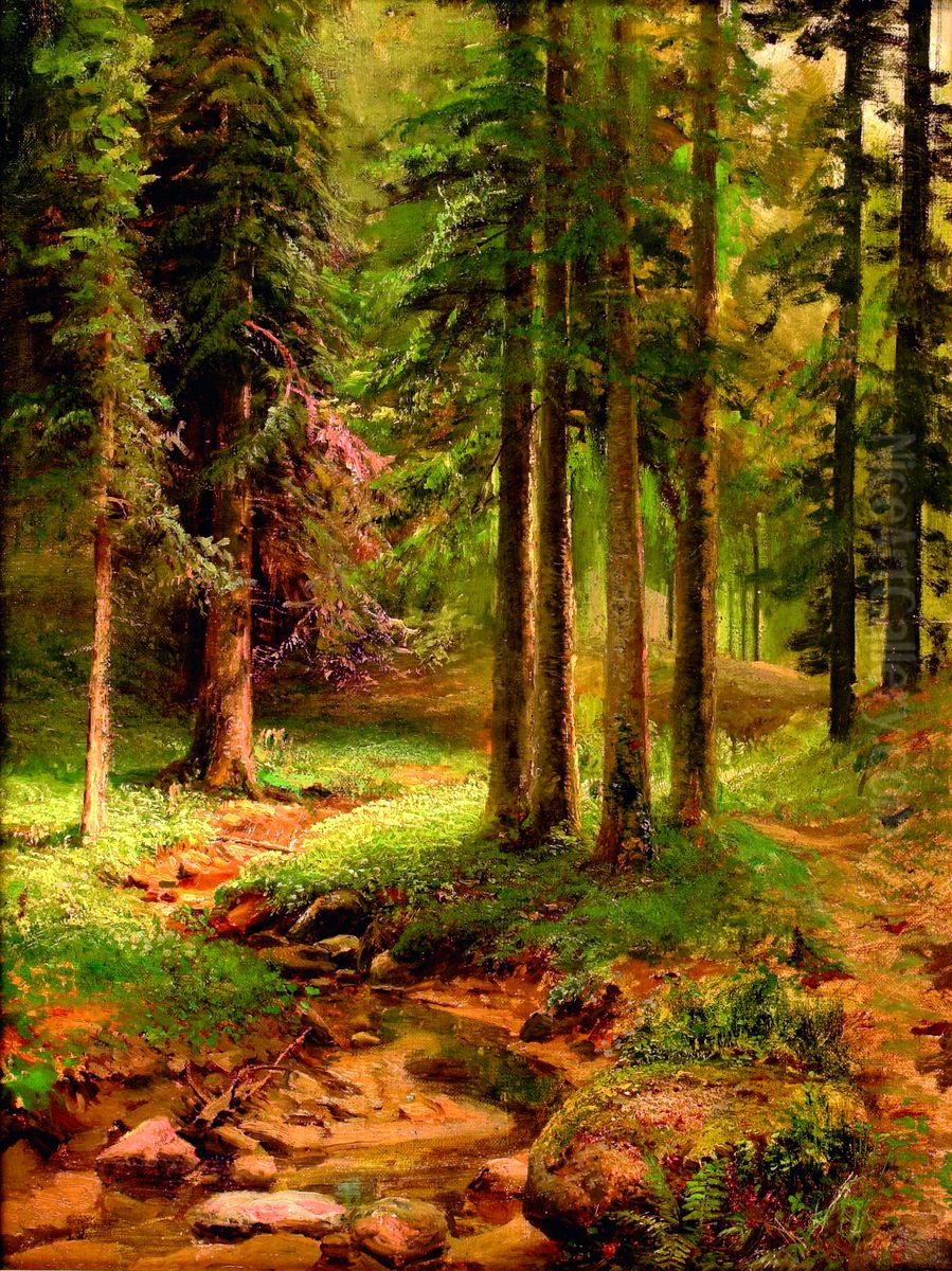Forest Landscape Oil Painting by Ivan Shishkin