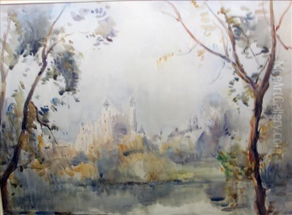 Abbey View Oil Painting by James Herbert Snell