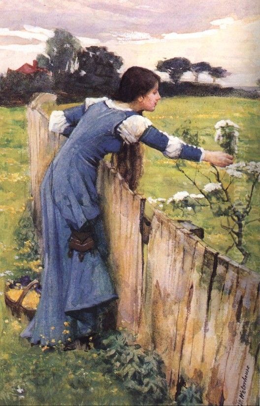 The Flower Picker Oil Painting by John William Waterhouse