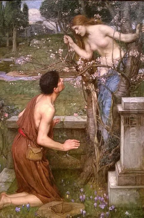 Phyllis and Demophoon Oil Painting by John William Waterhouse