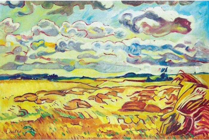 Paysage D'ete A Arromanches Oil Painting by Louis Valtat