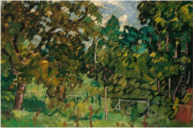 Un Pre A Choisel Oil Painting by Louis Valtat