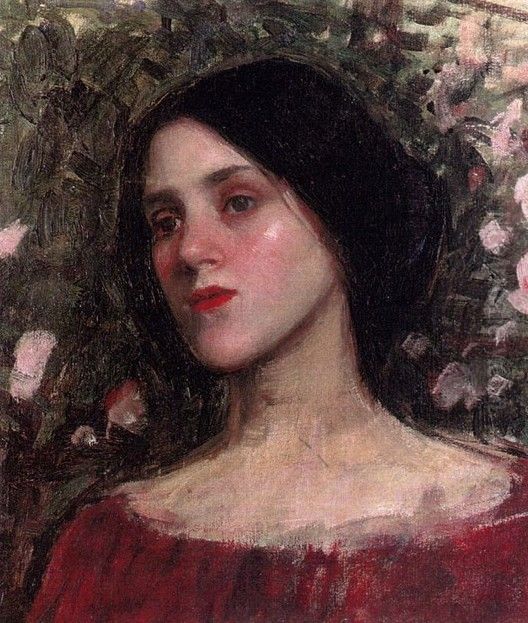 The Rose Bower Oil Painting by John William Waterhouse