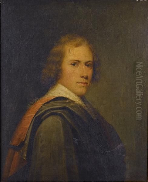 Portrait Of A Gentleman, Said To
 Be Sir Charles Robinson Of Catterstock Hall, Bust-length, In A Green 
Coat Oil Painting by Richard Westall