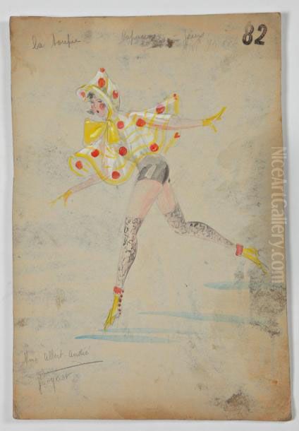 La Toupie Oil Painting by Albert Andre