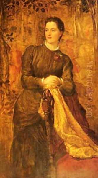 George Frederic The Honourable Mary Baring Oil Painting by George Frederick Watts