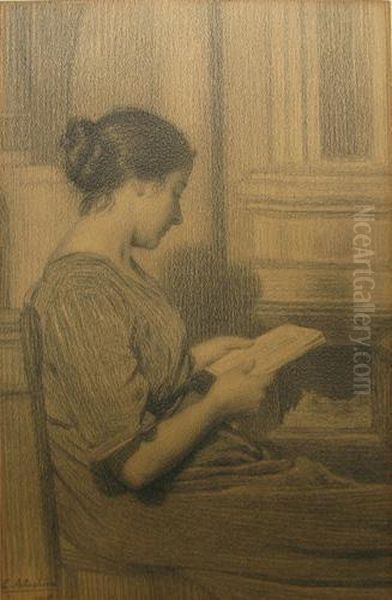 Lectura Oil Painting by Constantin Artachino
