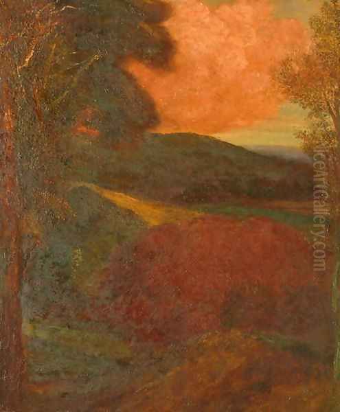 Surrey Woodland, c.1903 Oil Painting by George Frederick Watts
