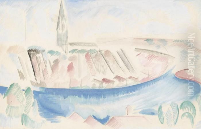 Expressive Ansicht Von Bern Und Der Aare Oil Painting by David Bailly