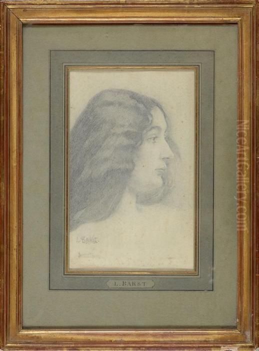 Portrait D'une Jeune Femme, Vue De Profil Oil Painting by Leon Samoilovitch Bakst