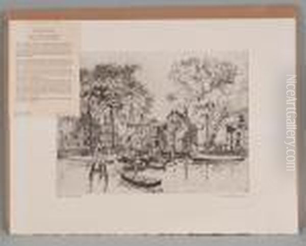 Old Red Bank Oil Painting by Lionel Barrymore