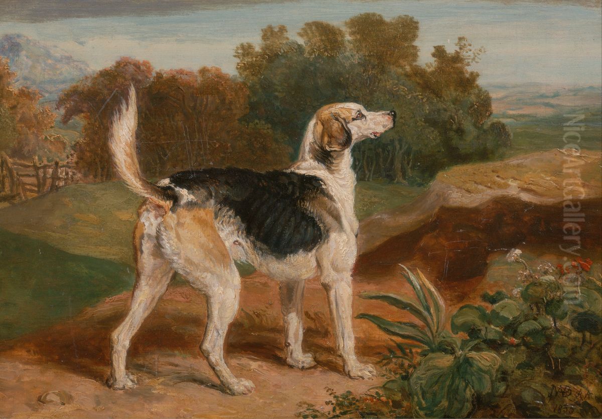 Ravager, one of the Lambton Hounds Oil Painting by James Ward