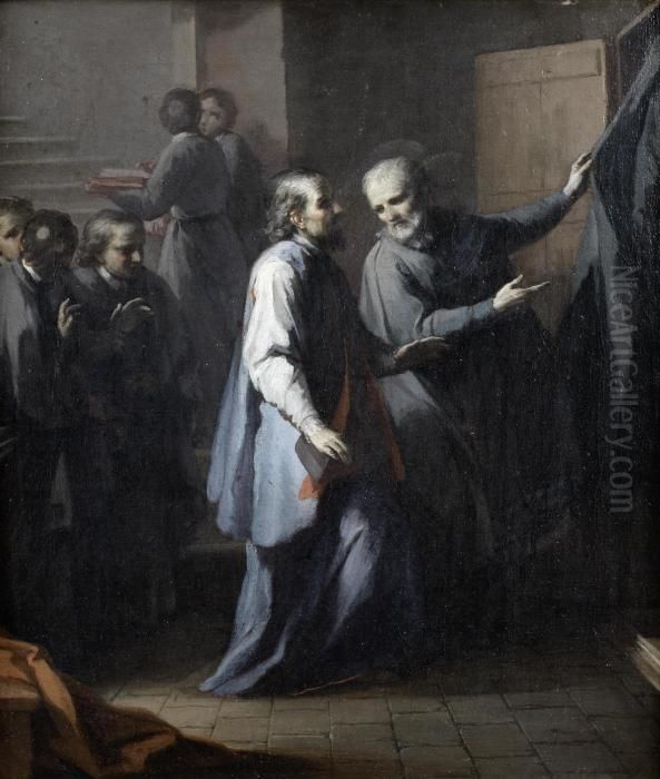 The Sacrament Of Confession Oil Painting by Antonio Beccadelli