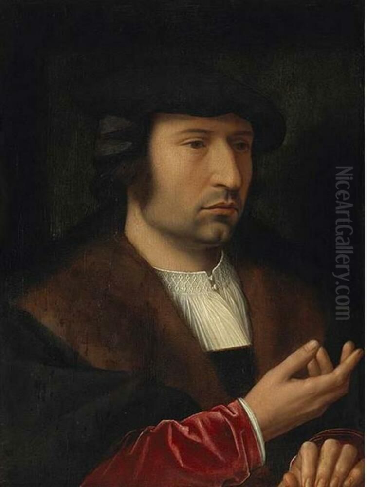 Portrait D'homme Oil Painting by Ambrosius Benson
