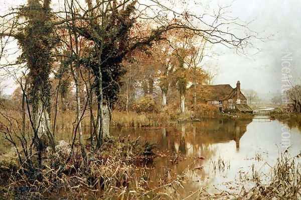 The Fall of the Leaf, 1896 Oil Painting by Edward Wilkins Waite