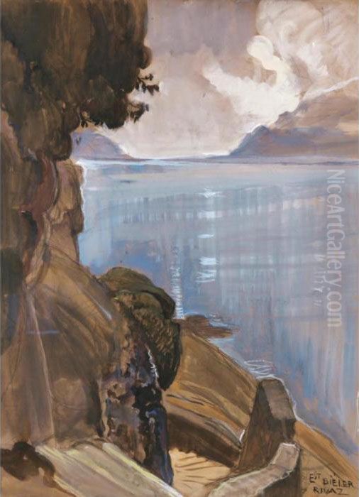 Au Bord Du Lac
At The Lake Oil Painting by Ernest Bieler