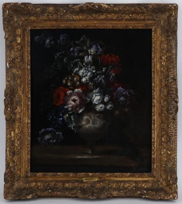 Bouquet De Fleurs Oil Painting by Jean Baptiste Belin de Fontenay
